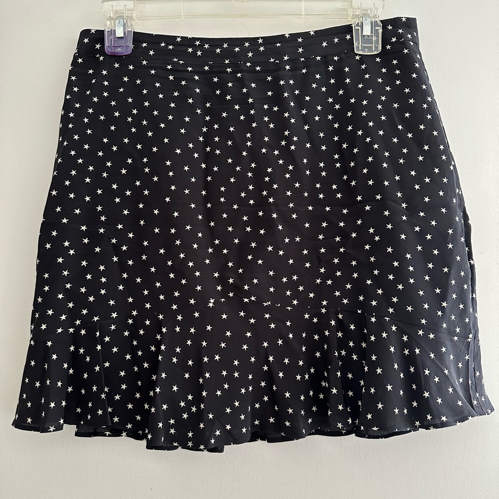 Ruffle hem Madewell mini skirt